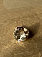 Swarovski gold diamond cocktail ring 