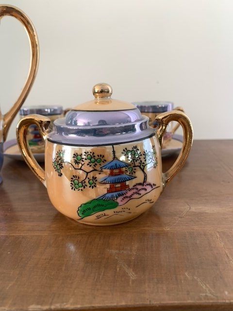 Set di piatti: Vintage Japanisches Lusterware Tee Set - Vollständig – Usato da Wängi venduto da Lacangreja1 6