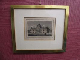 Stahlstich - Ecole Militaire - Miltitärschule Zürich