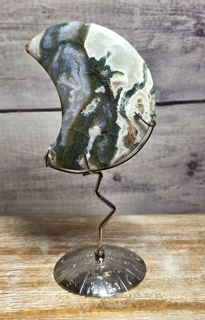 Minerali & Pietre curative: Moosachat Mond 167g – Nuovo e nell'imballaggio originale da Matzingen venduto da Shay_Crystalz 1