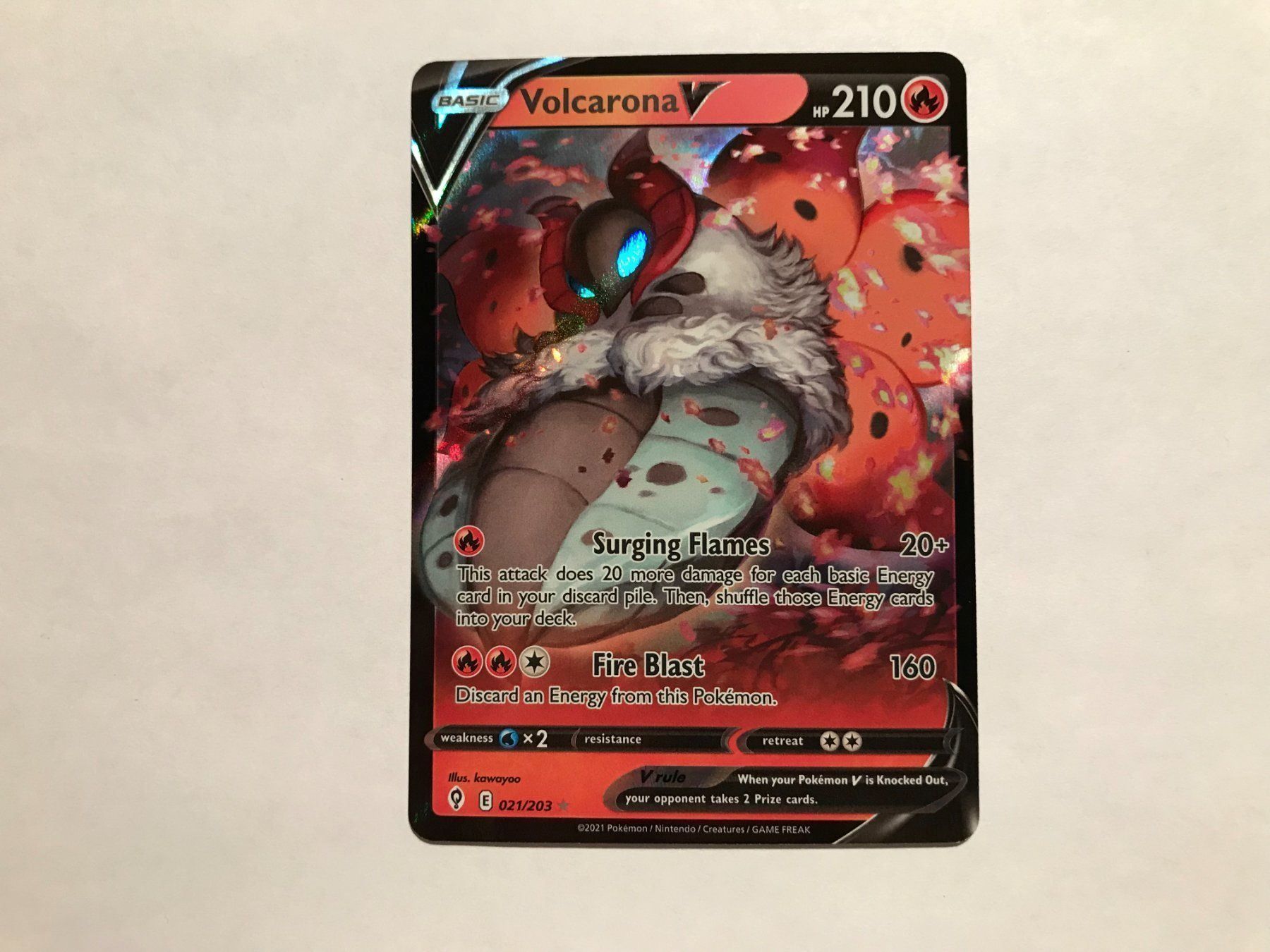 Pokémon Carte collezionabili: Volcarona V EN – Usato da Hagendorn venduto da Pokecollectorch 1