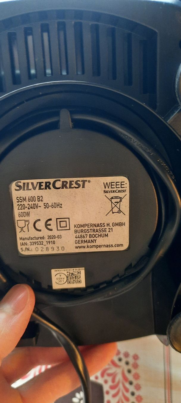 SilverCrest Elettrodomestici da cucina: Silvercrest Standmixer SSM 600 B2, 600 W – Usato da Rapperswil SG venduto da ale_xg9f 5