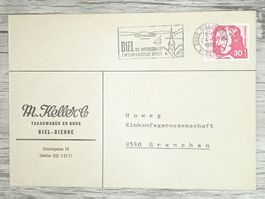 TR17 Enveloppe + Timbre Suisse 1970