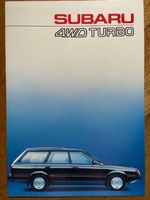 SUBARU 4WD TURBO Prospekt Markt Schweiz - Catalogue en fr