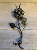 Metall Blume, Wanddeko, Dekoration, Handarbeit, Vintage