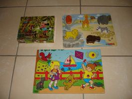 3 Verschiedene Puzzles Kinde Lern und Spiel