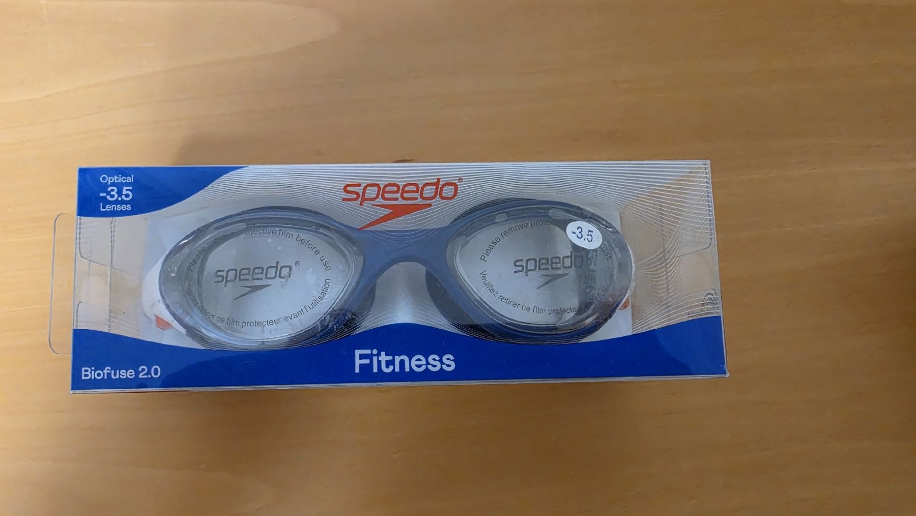 Speedo Occhiali & Lenti: Schwimmbrille Speedo Biofuse 2.0 Optical Goggles Clear/Blue – Nuovo e nell'imballaggio originale da Elgg venduto da Threedee