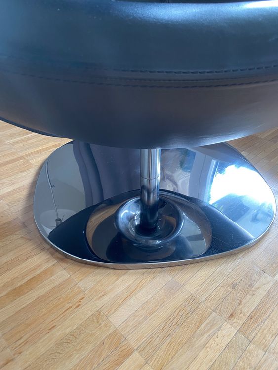 Schwarzer Leder Drehsessel von Ikea Kaufen auf Ricardo