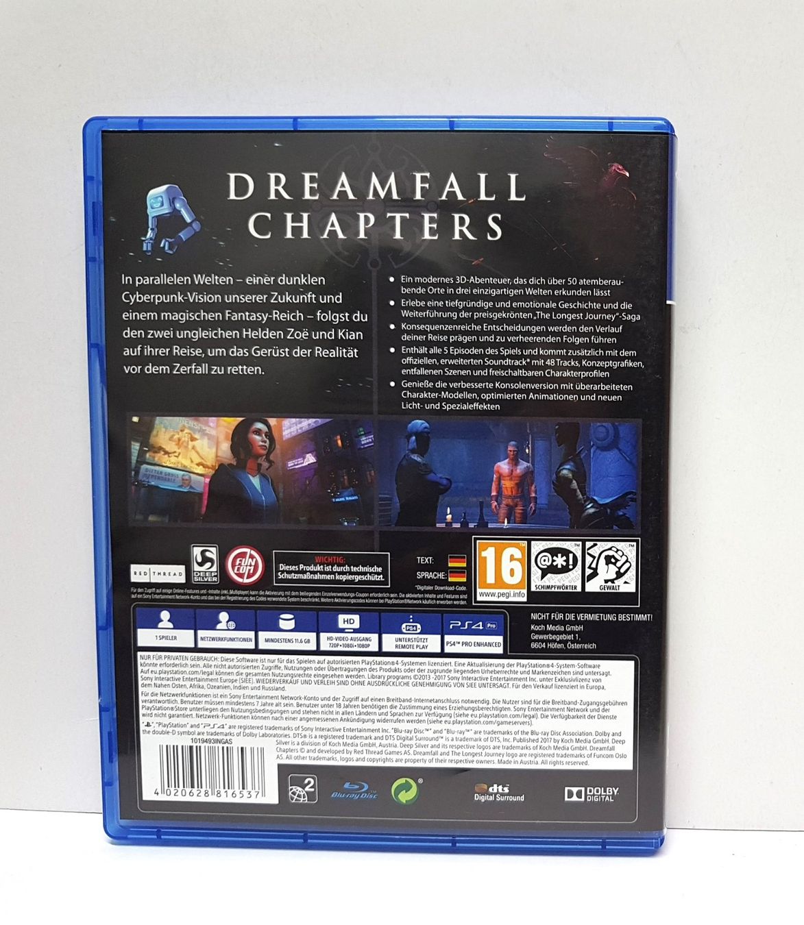 Sony Giochi: Dreamfall Chapters zwei ungleiche Helden   PS4 – Usato da Schüpfheim venduto da Games_Spielkonsolen 2