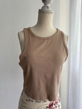 Sommer Tank Top in Beige, Grösse L