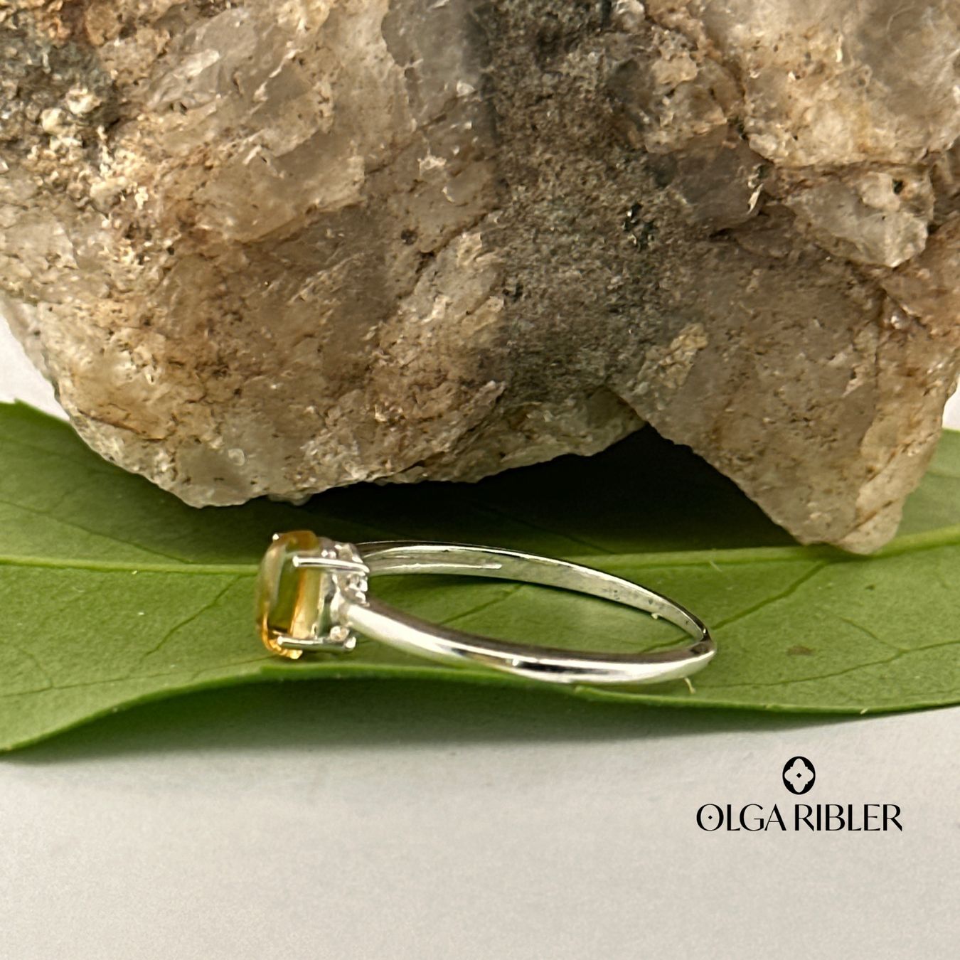 Olga Ribler Anelli: Citrin Ring, Silber 925, Gr. 54 – Nuovo (secondo la descrizione) da Luzern venduto da MonikaS03 2