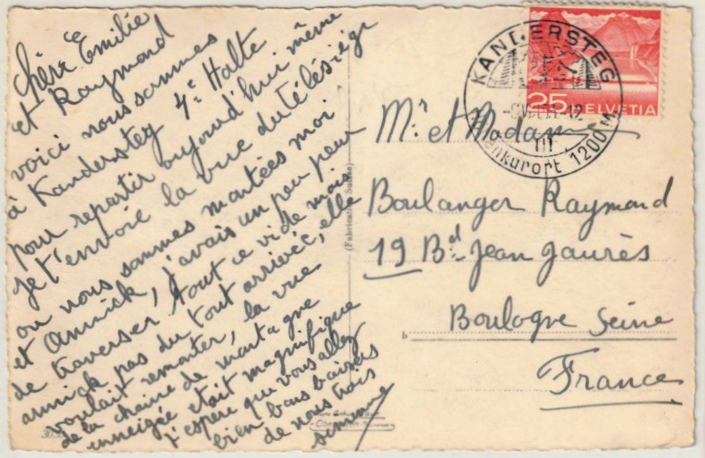 Cartoline postali: Kandersteg - Sessellift Oeschinen – Usato da Binningen venduto da Mountainrider 1