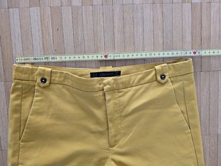 Senfgelbe Zara Chino Damenhose Gr. 38