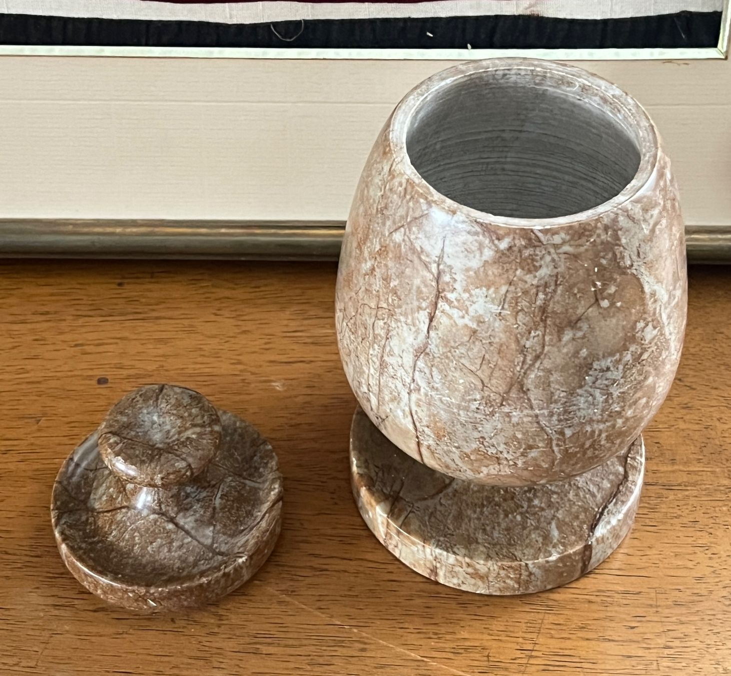 Tutte le decorazioni: Dekorative Speckstein Dose mit Deckel – Usato da Stetten AG venduto da Brissago25 2