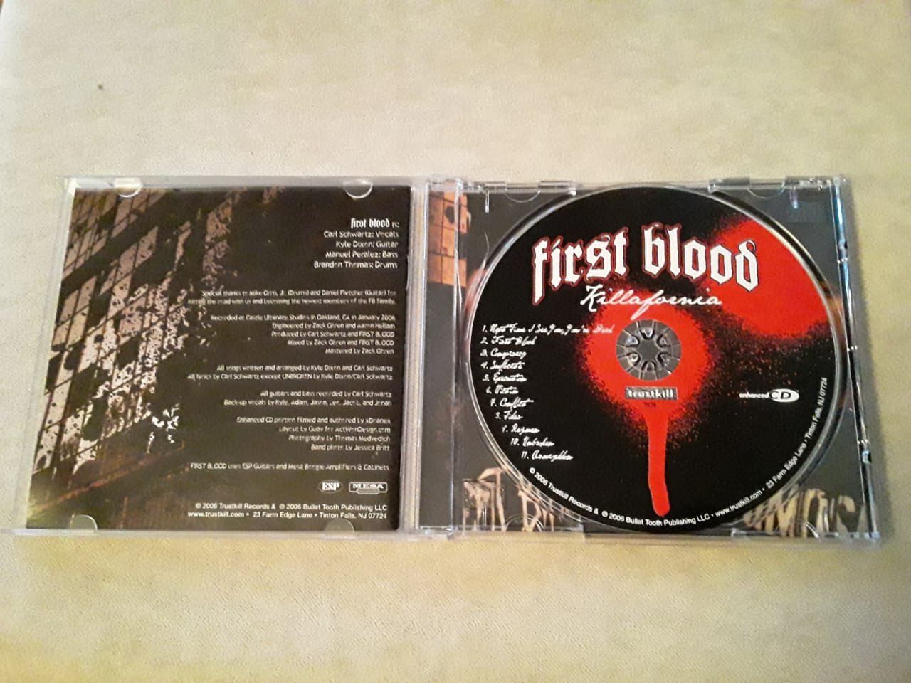 CD: First Blood - Killafornia – Usato da Lenzburg venduto da Sepulmander 1