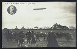 München, Zeppelin SM Z 1 über der Stad