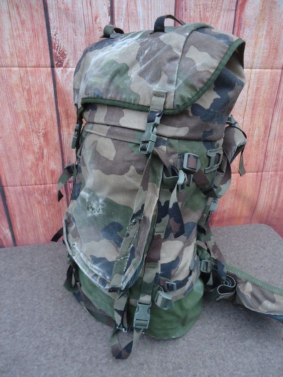 Original Belgische Militärrucksack 120L Kapazität Camouflage