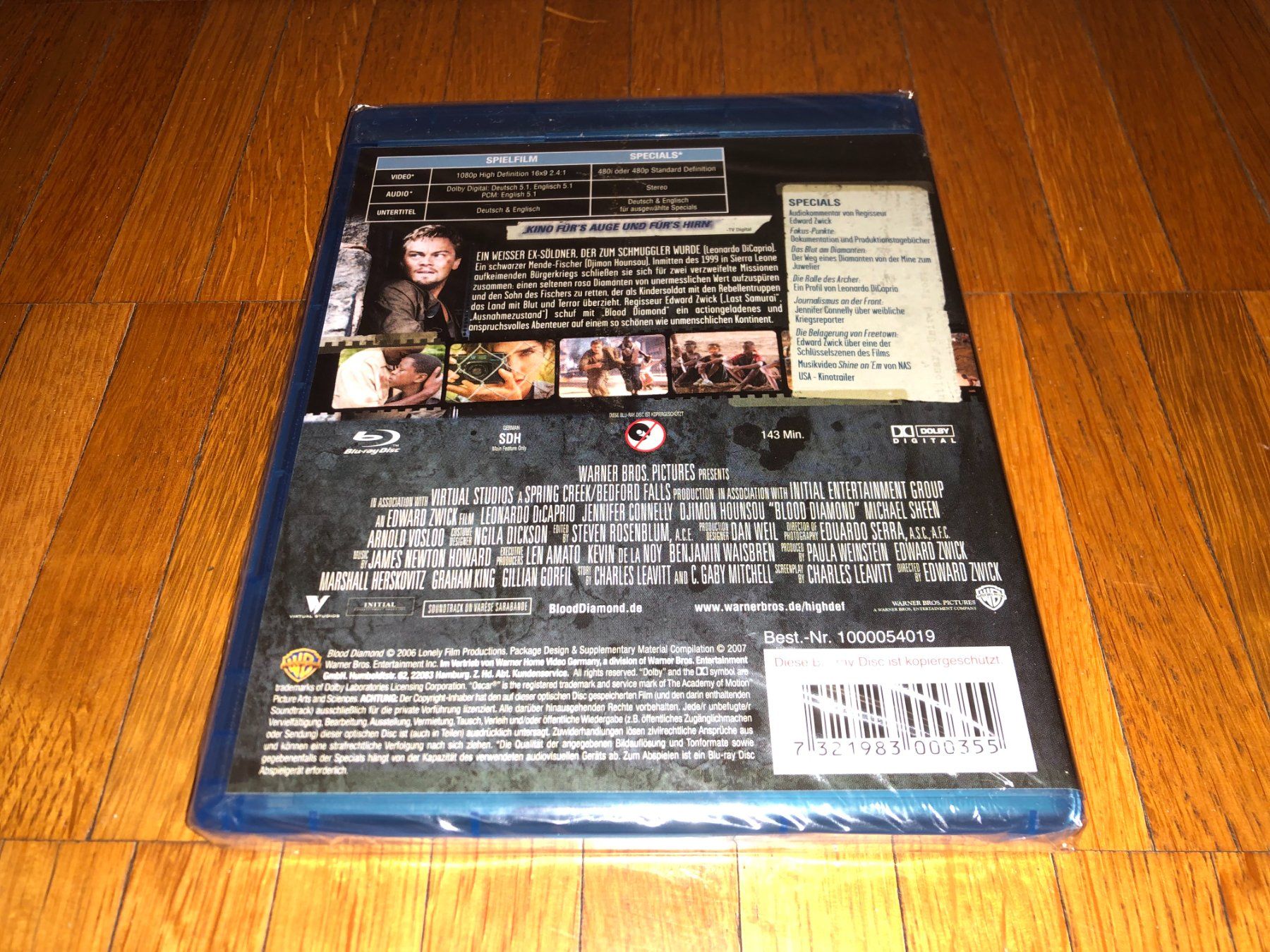 Tutti i DVDs: Blood Diamont - BLU-RAY - UNCUT – Nuovo e nell'imballaggio originale da Basel venduto da havsok 1