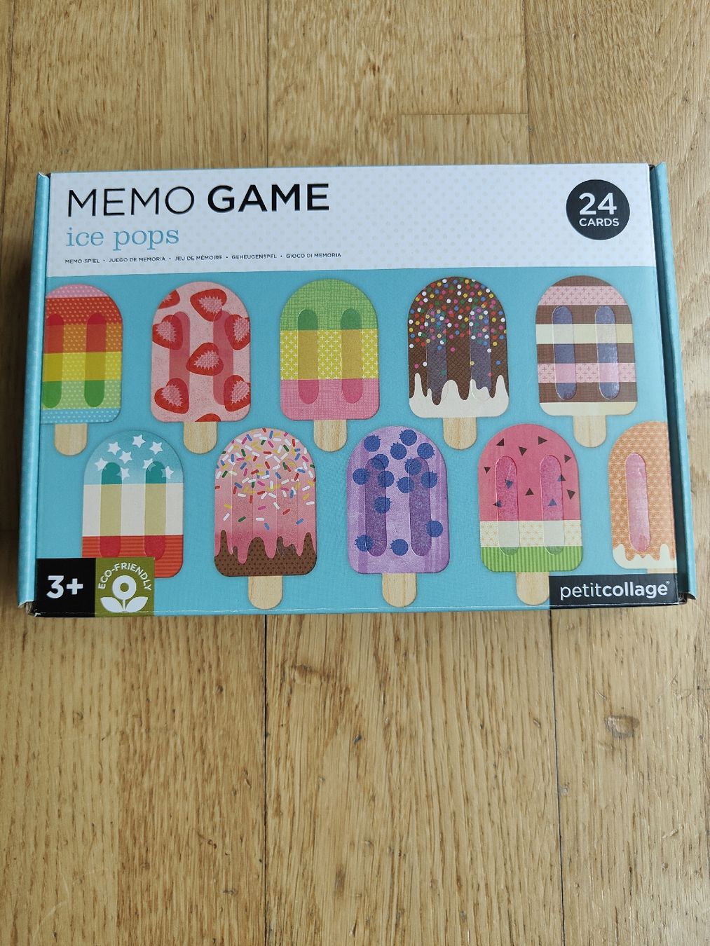 Spiele: Petitcollage Ice Pops Memo Spiel, 24 Karten, Top! – Neu und originalverpackt aus Zürich von tsc_sd9w