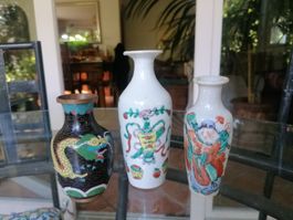 3 antike chinesische Väschen