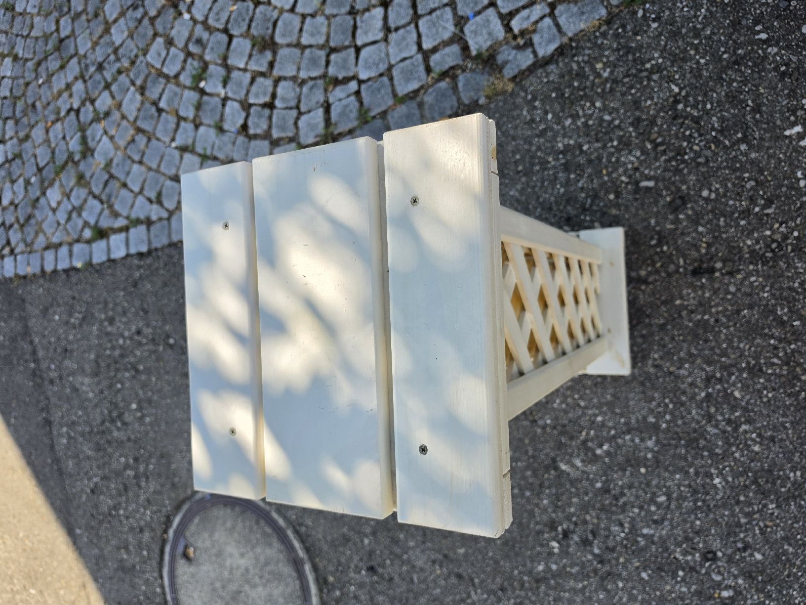 Lampen: Stehlampe Holz Gitter weiss gebraucht.. – Gebraucht aus Mettlen von elios0888 6