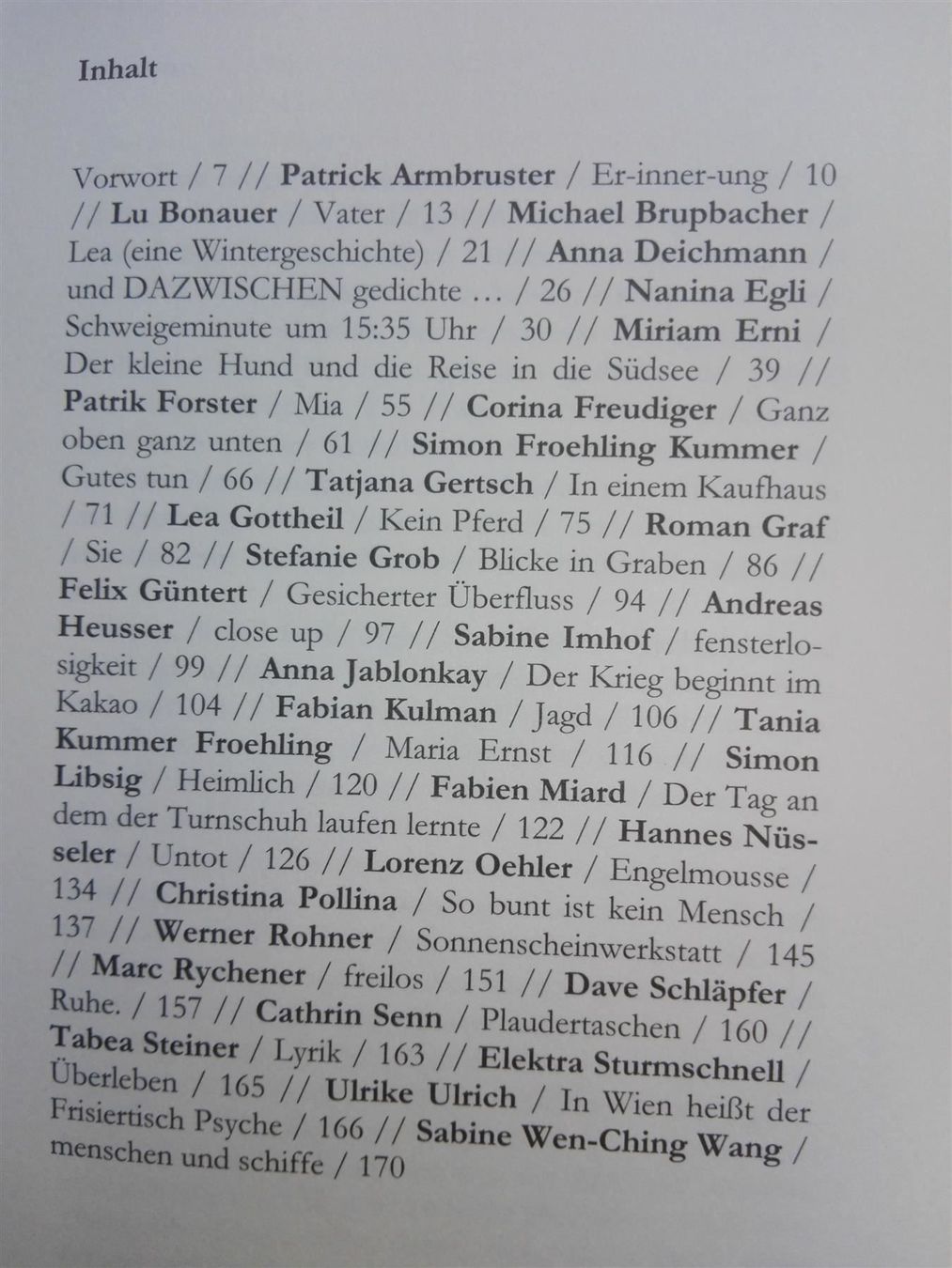 Libri: Palaver      (Schweizer Jung-Autoren) – Usato da St. Gallen venduto da elk2021 3