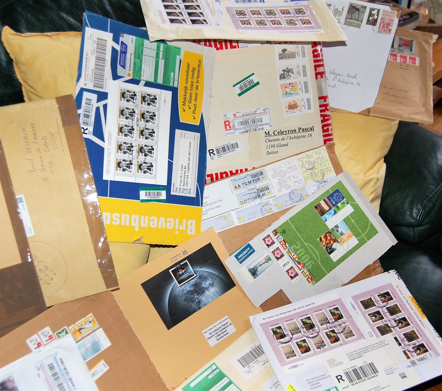 Alle Briefmarken: Lot de lettres ayant voyagées – Gebraucht aus Gland von pas_wxw 4
