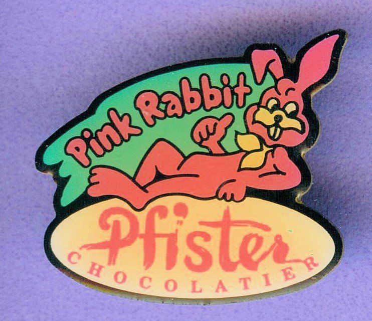Placchette & Badge: Pfister  Pink Rabbit – Usato da Winterthur venduto da Sammleroase