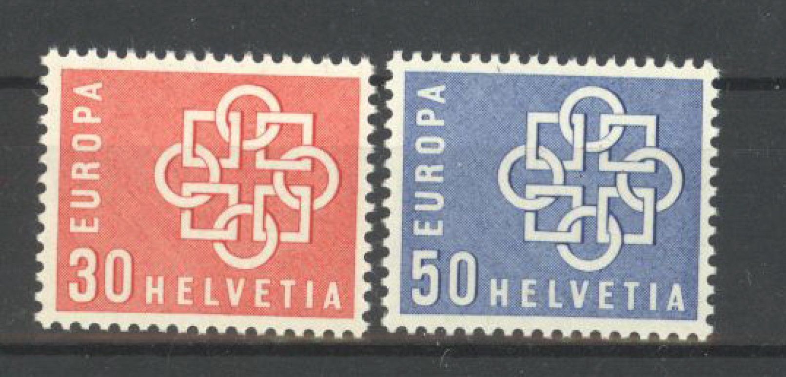 Alle Briefmarken: 1959, Europa ** – Gebraucht aus Willisau von Vollstempel