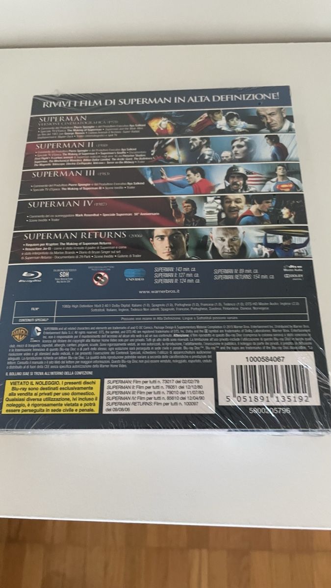 Tutti i DVDs: Superman - 5 film collection – Nuovo e nell'imballaggio originale da Lugano venduto da vtr_7fls 1