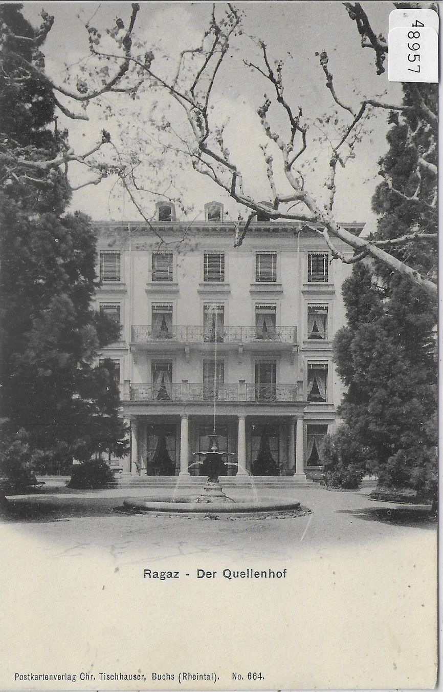 Cartoline postali: Ragaz - Der Quellenhof – Usato da Ettingen venduto da Kartenplanet