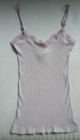 *NEU* Nile Top Trägertop mit Seide Spitzen S zu Nile NP 99.-