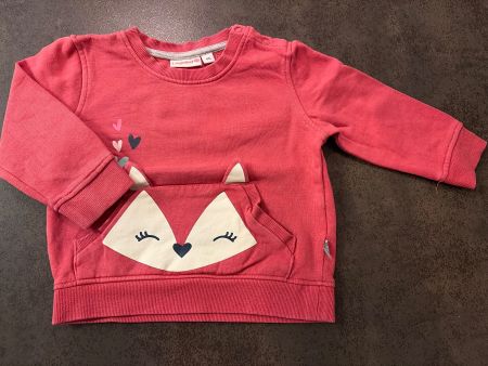 Pullover Liegelind Fuchs Motiv rot Gr 86