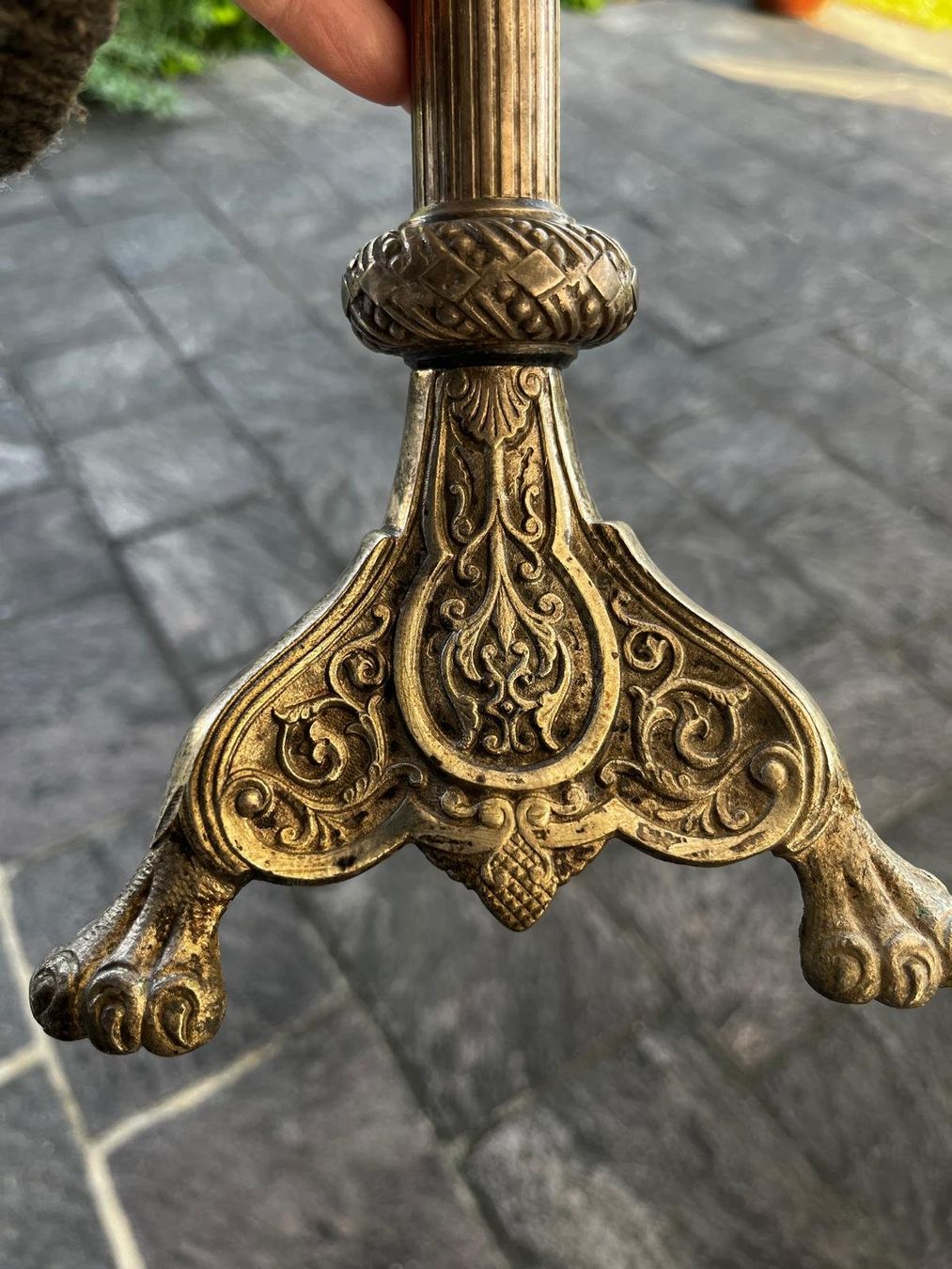 Portacandele: Kerzenständer mit Ornamenten – Usato da Lostorf venduto da Mugi_82 1
