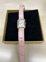 Damen Armbanduhr Von Bucherer  rechteckig rosa guter Zustand