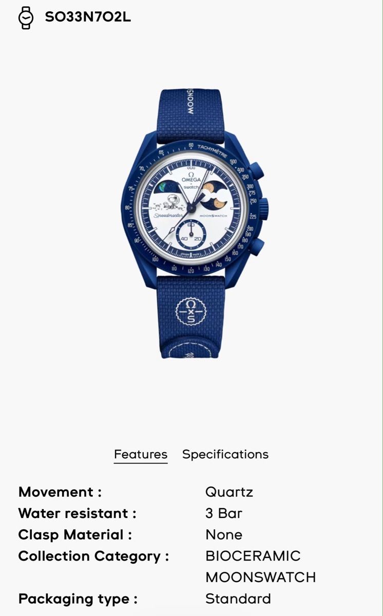Swatch Orologi: Mission to Earthphase Moonshine Gold Swatch x Omega – Nuovo (secondo la descrizione) da Riehen venduto da nic_v5wc 2