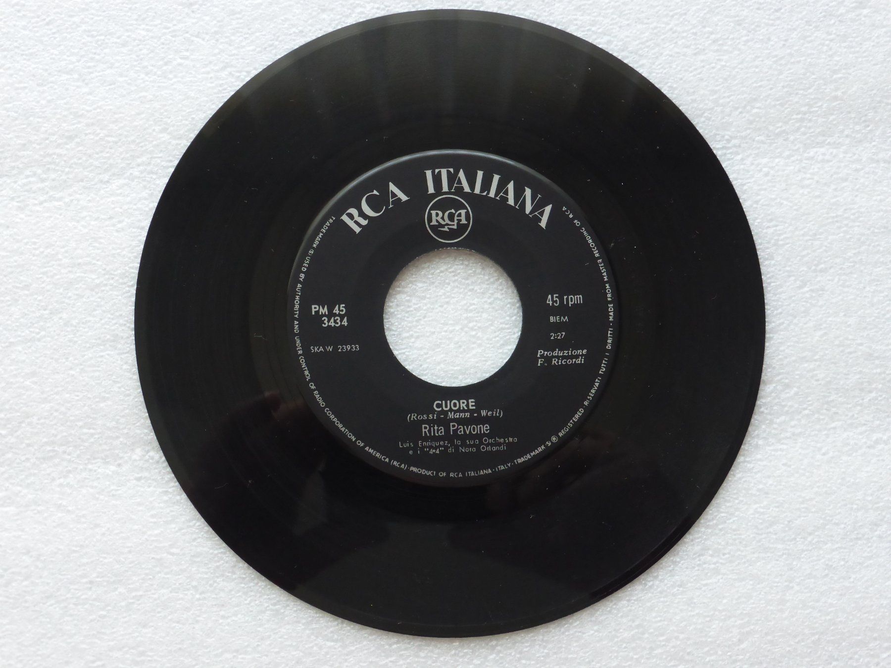 Dischi in vinile: Vinyl Single   RITA PAVONE – Usato da Küssnacht am Rigi venduto da Mondkinder 2