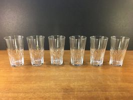 Vintage Elégante 6 Gläser