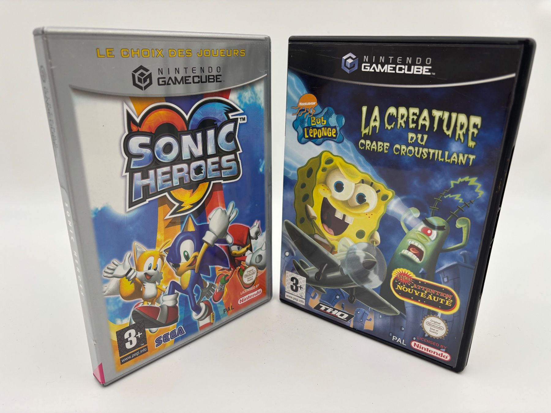 Lot de 2 jeux pour Nintendo Game Cube (Sonic, Bob l'éponge) (Gebraucht ...