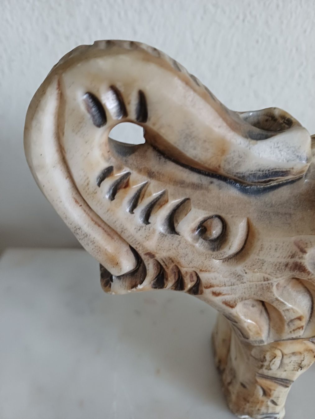 Skulpturen & Statuen: Vintage Elefanten Figur aus Speckstein – Gebraucht aus Marly von Rolmax 3