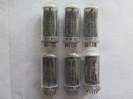 6 Stück Nixie Röhre IN-18