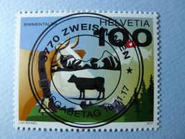 2017 Sondermarke Schweizer Kuh 1658 ET Vollstempel