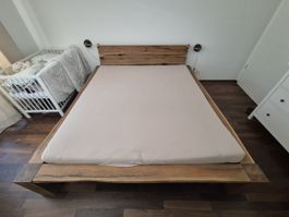 Holzbett Massivholz inkl. Lattenrost ohne Matratze