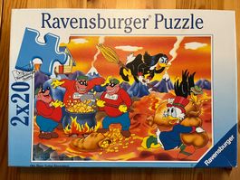 Puzzle Disney Dagobert Duck 2x20 (Vintage 1987)