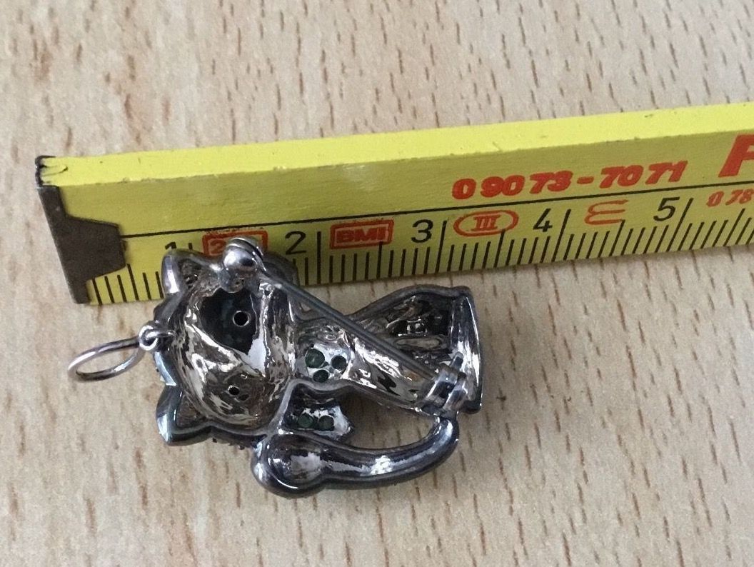 Ciondoli: Anhänger/Brosche: Katze ! Doppelfunktion! – Nuovo (secondo la descrizione) da Schöfflisdorf venduto da seahorse61 2