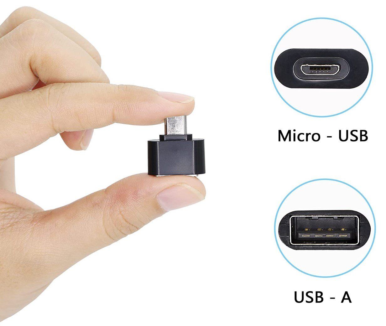 Unità & Adattatore: micro USB Stecker auf USB A Buchse OTG Adapter – Nuovo e nell'imballaggio originale da Rorschacherberg venduto da elektrofreak 3