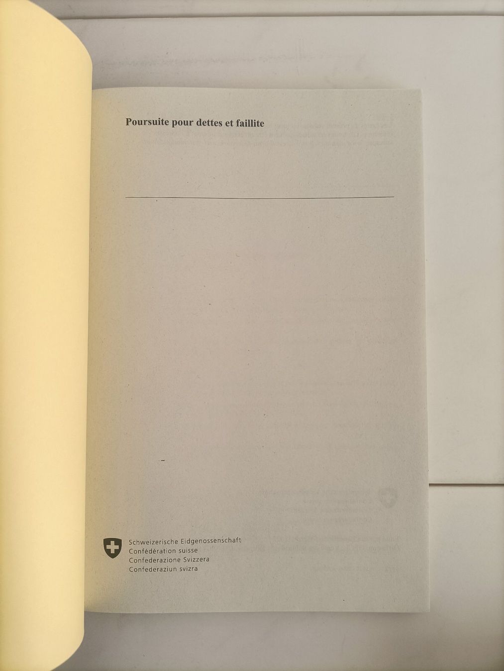 Libri: Poursuite pour dettes et faillite / Confédération suisse 202 – Usato da crans montana venduto da AB3963 1