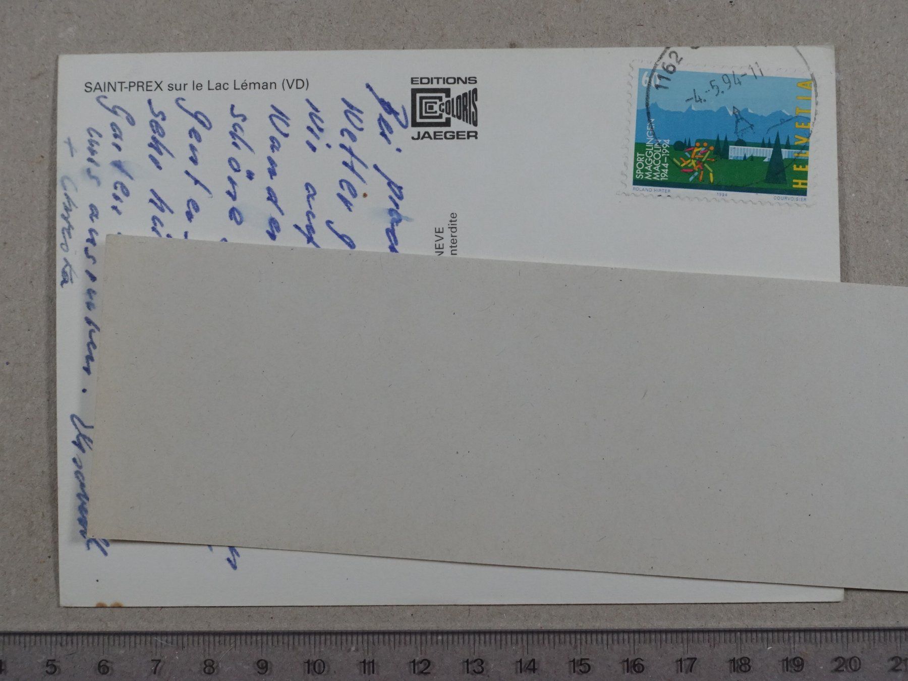 Cartes postales: Saint-Prex, 1994, Lac Léman – D'occasion à Lenzburg par fh1 1