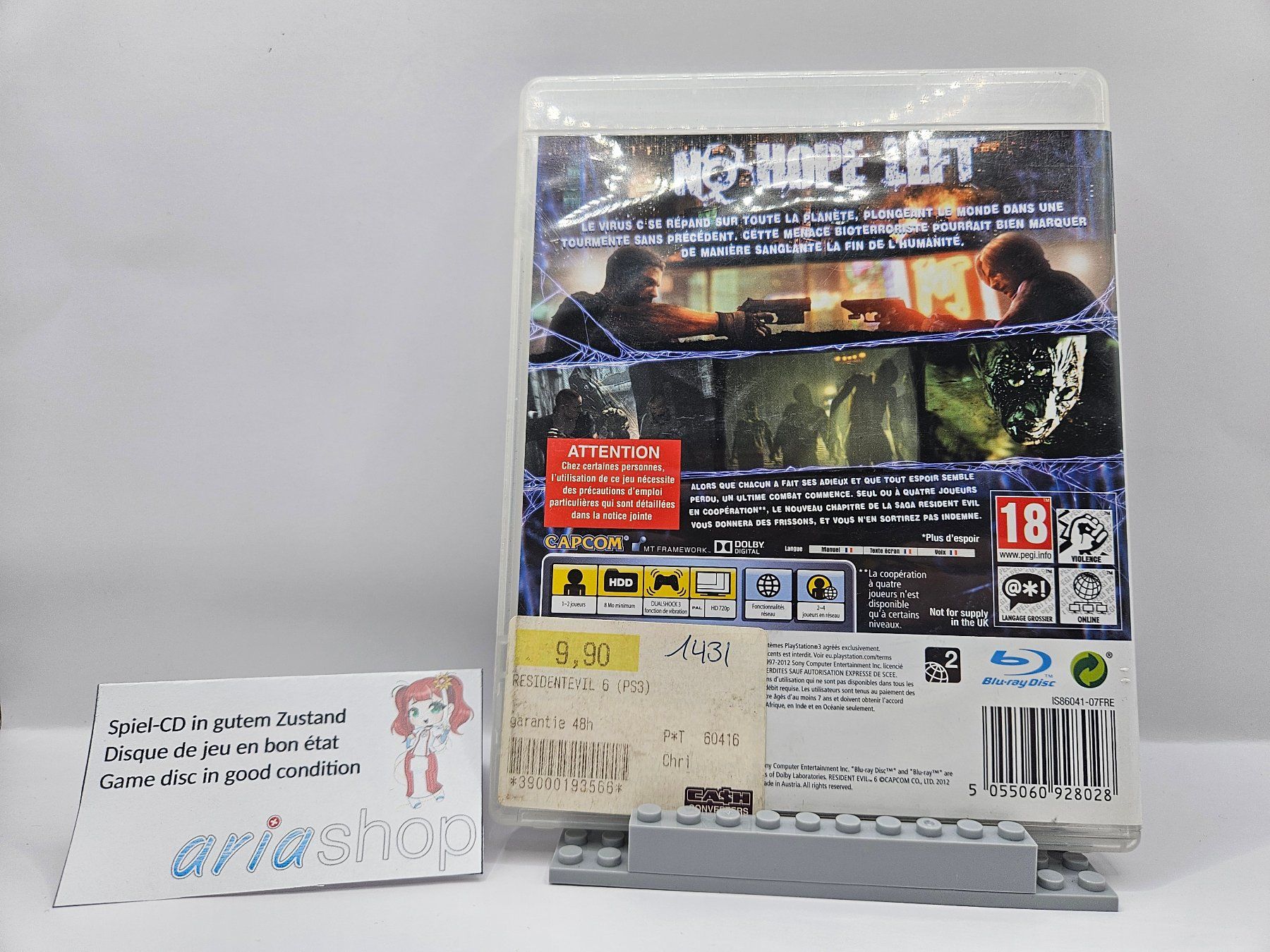 Sony Giochi: Resident Evil 6 PS3 DE / FR / EN CIB – Usato da Hauterive NE venduto da ariashopch 1