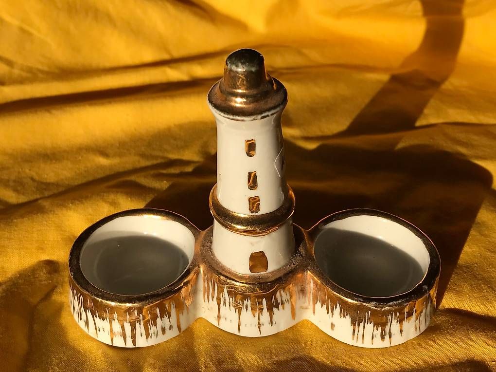 Tutte le decorazioni:  Petite salière en forme de phare  – Usato da Estavayer-le-Lac venduto da mar_2s6b